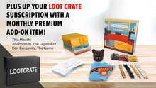 Load image into Gallery viewer, Add on this month’s premium bonus item: Anchorman, The Legend of Ron Burgundy: The Game!
