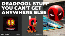 Load image into Gallery viewer, Unbox original Deadpool collectibles and gear 
