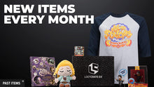 Load image into Gallery viewer, A monthly subscription crate of premium pop culture items 
