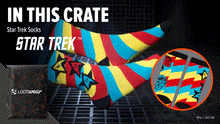 Load image into Gallery viewer, LOOT SOCKS: Star Trek Socks &amp; GALAGA™ Socks

