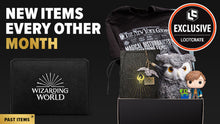 Load image into Gallery viewer, A bimonthly subscription box of exclusive Wizarding World collectibles and more
