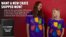 Load image into Gallery viewer, Add the Loot Wear Welcome Crate during checkout!
